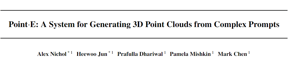 DALL·E的3D版来了，OpenAI提出Point·E，一个由复杂提示生成三维点云的系统-卡咪卡咪哈-一个博客